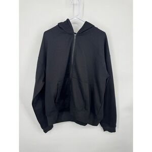 NWT Maison Article Tech Zip Lifestyle Hoodie Mens 2XL Black Full Zip Long Sleeve